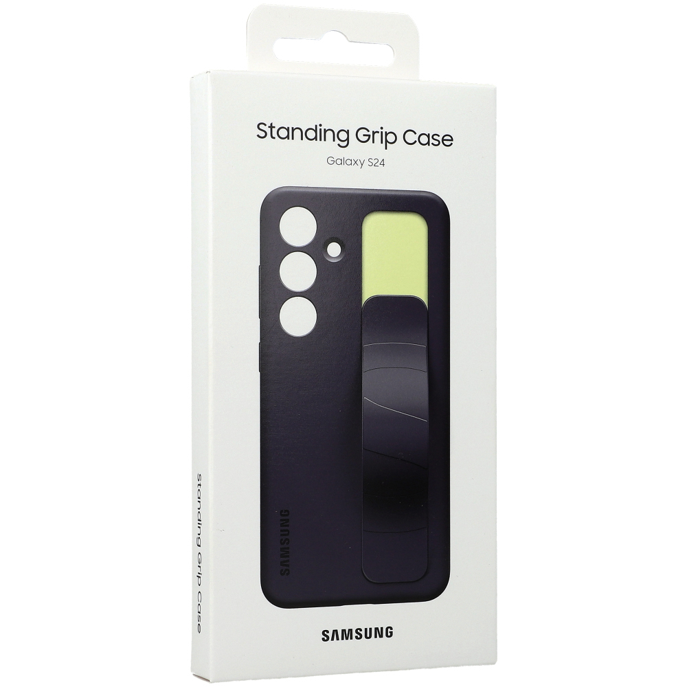 Etui Samsung Silicone Standing Grip Case do Galaxy S24, fioletowe